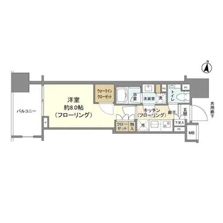 クレヴィア文京湯島【14階】の間取り