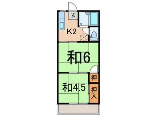 パールハイツ【1階】の間取り
