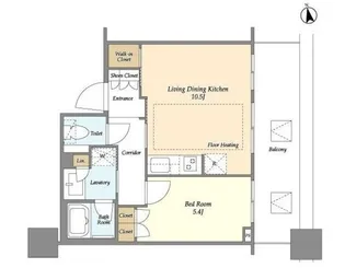 白金ザ・スカイ West【7階】の間取り