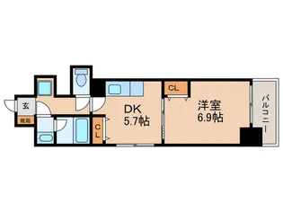 綾小路パレス【3階】の間取り