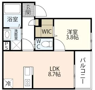 REGALE船頭町【1階】の間取り