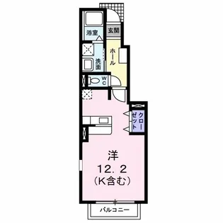 プランドール【1階】の間取り