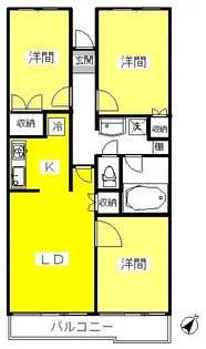 北千住スカイハイツ【4階】の間取り
