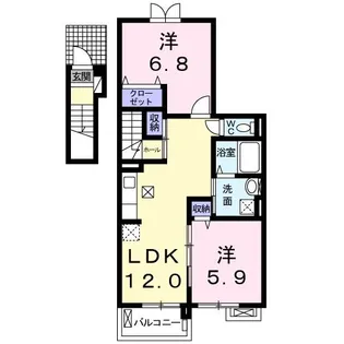 Villa ETERNO【2階】の間取り