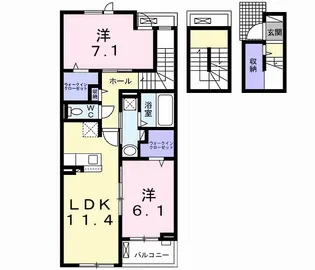 グランメール綾瀬【3階】の間取り