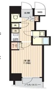 アドバンス心斎橋ラシュレII【9階】の間取り