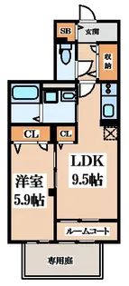 アドバンスグナーデ【1階】の間取り