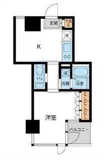 レジデンス白金パークフロント【5階】の間取り