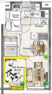 プラネソシエプラス桜台【2階】の間取り