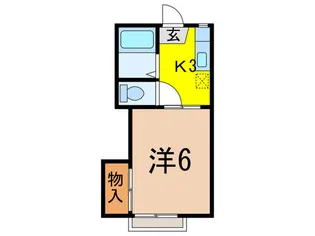 ドミール蘭【2階】の間取り