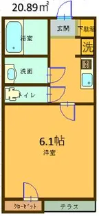 サンハウス【2階】の間取り