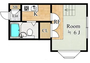 グリーンハイツ飛田給【2階】の間取り