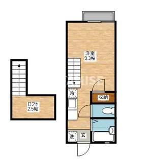 スカイハイツ【1階】の間取り