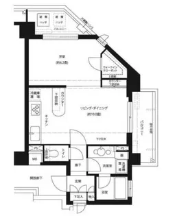 サンクタスデュオ【7階】の間取り