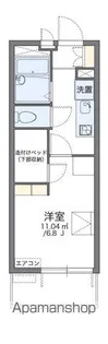 レオパレス片野N【4階】の間取り
