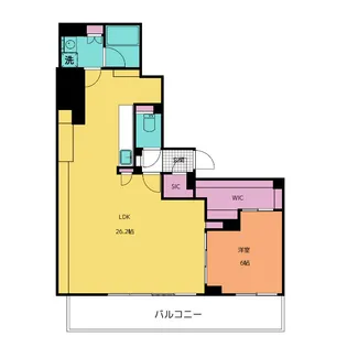 ルシェット白川公園【4階】の間取り