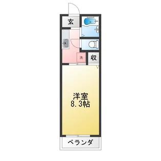 ウエストヴィレッジ【2階】の間取り