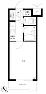 ルーブル恵比寿サウスガーデン【2階】の間取り