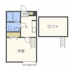 ツインライト大麻【2階】の間取り