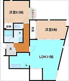 ウェルボニア泉野【3階】の間取り