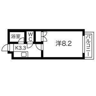 ボザール萩ケ丘【3階】の間取り