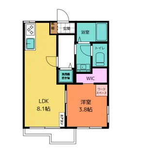 タウニー矢田【2階】の間取り