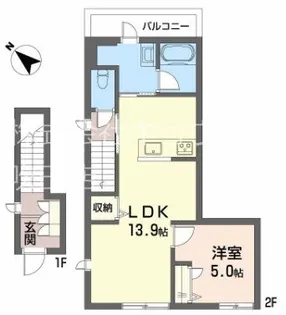 アザレアコート【2階】の間取り
