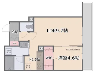 crestiQ(クレスティーク)【3階】の間取り