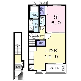 ソレイユ【2階】の間取り