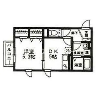 パレス稲毛【1階】の間取り