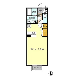 ジューンベリー【2階】の間取り