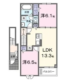 メゾン・ド・アイ【2階】の間取り