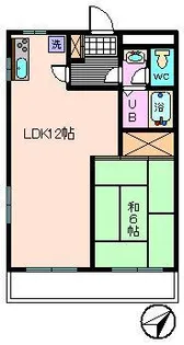 ハイデンス石川【3階】の間取り