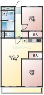 グリーンピア原木【4階】の間取り