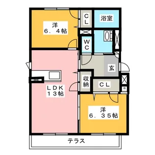 シャーメゾンM’s平和【1階】の間取り