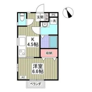 プログレス城南【2階】の間取り
