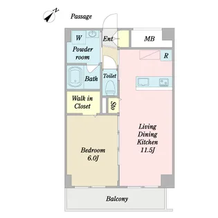 ブラヴール【2階】の間取り