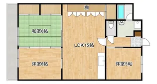 第25プリンスマンション802号【8階】の間取り