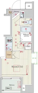 セリュークス横濱阪東橋【2階】の間取り