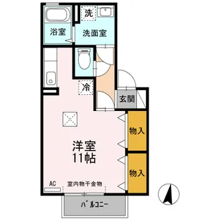 ニーナ C棟【1階】の間取り