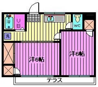 コーポ幸【1階】の間取り