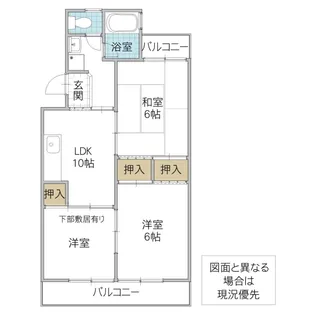 旭町ケイセンマンション【2階】の間取り
