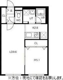 Qualia西野【4階】の間取り