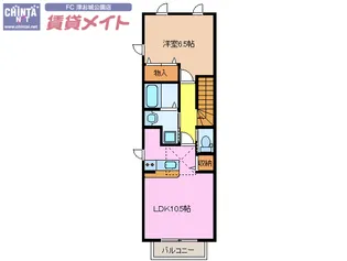 れじでんすなぎさ通り 3号館【2階】の間取り