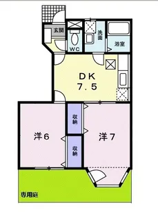 RIVABIG-A【1階】の間取り