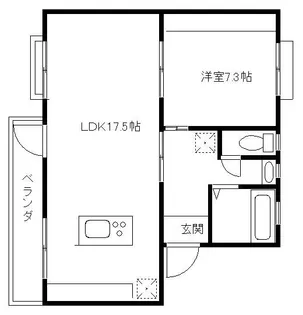 真砂1-11-9-408【4階】の間取り