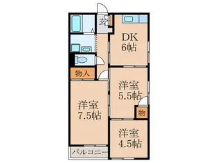 エーデルハイム A【2階】の間取り