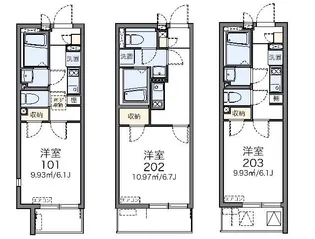 レオネクストラグーザ馬事公苑【4階】の間取り