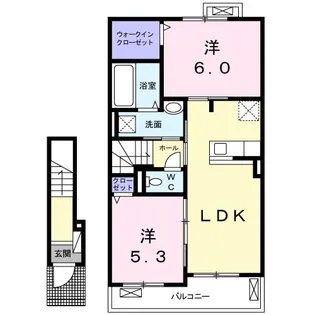 クリンベルB【2階】の間取り