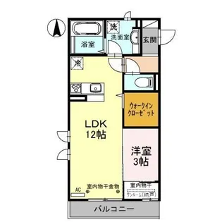 チェレステ A【2階】の間取り